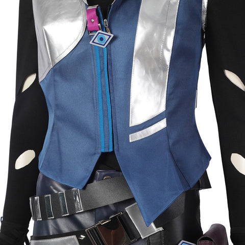 Valorant Cosplay Costume - Fade Turkish Nightmare Hunter Outfit Game Cos Full Set - Coscosmos