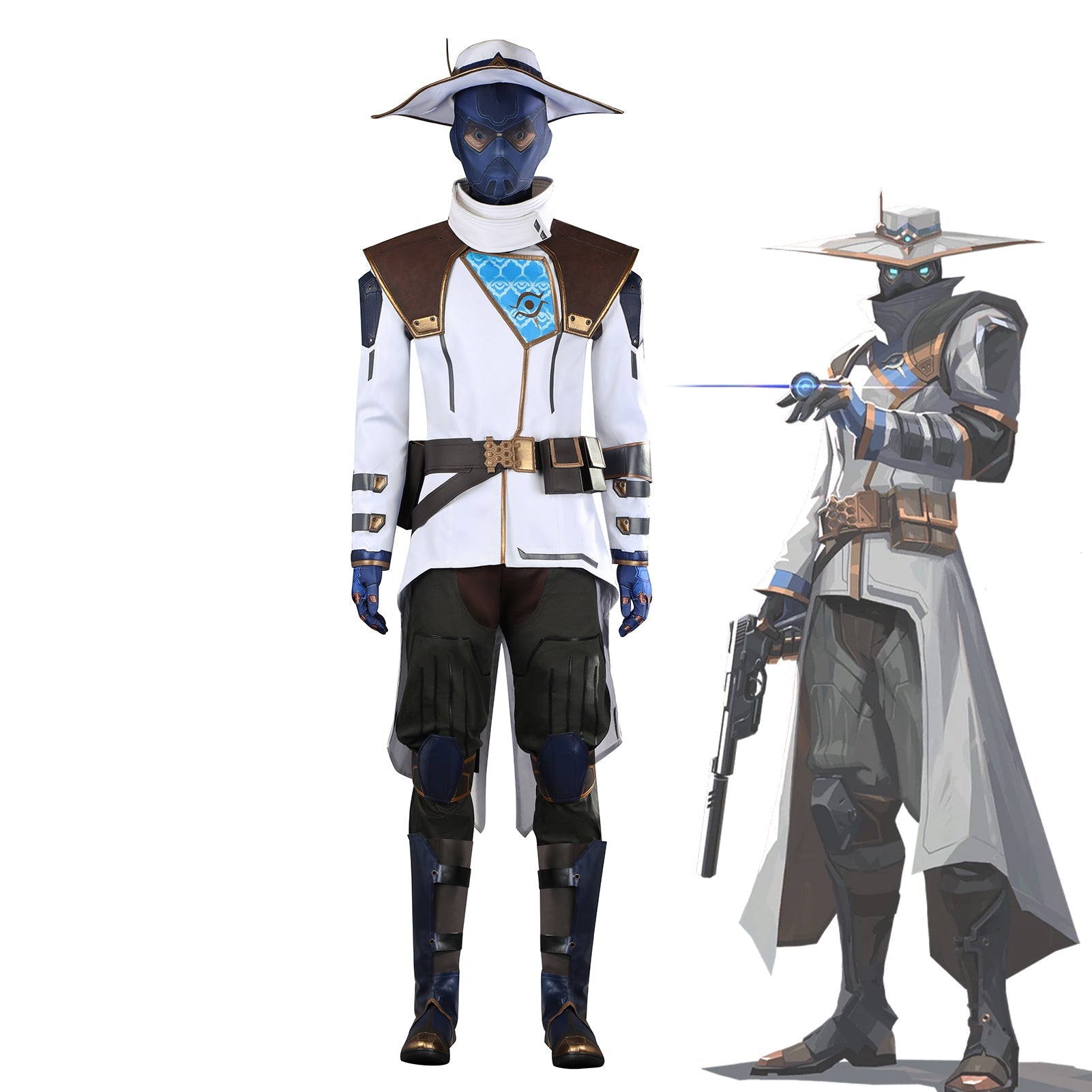 Valorant Cypher Zero - Agent Cosplay Costume Full Set - Coscosmos