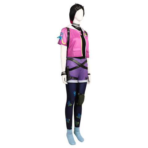 Valorant Duskblade Cosplay Costume - Fearless Contract Duskblade Outfit for Gamers - Coscosmos