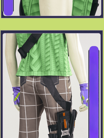 Valorant Gekko Complete Cosplay Costume Set – Streetwear Halloween Street Style Sage Gekko Urban Fashion Collectible - Coscosmos