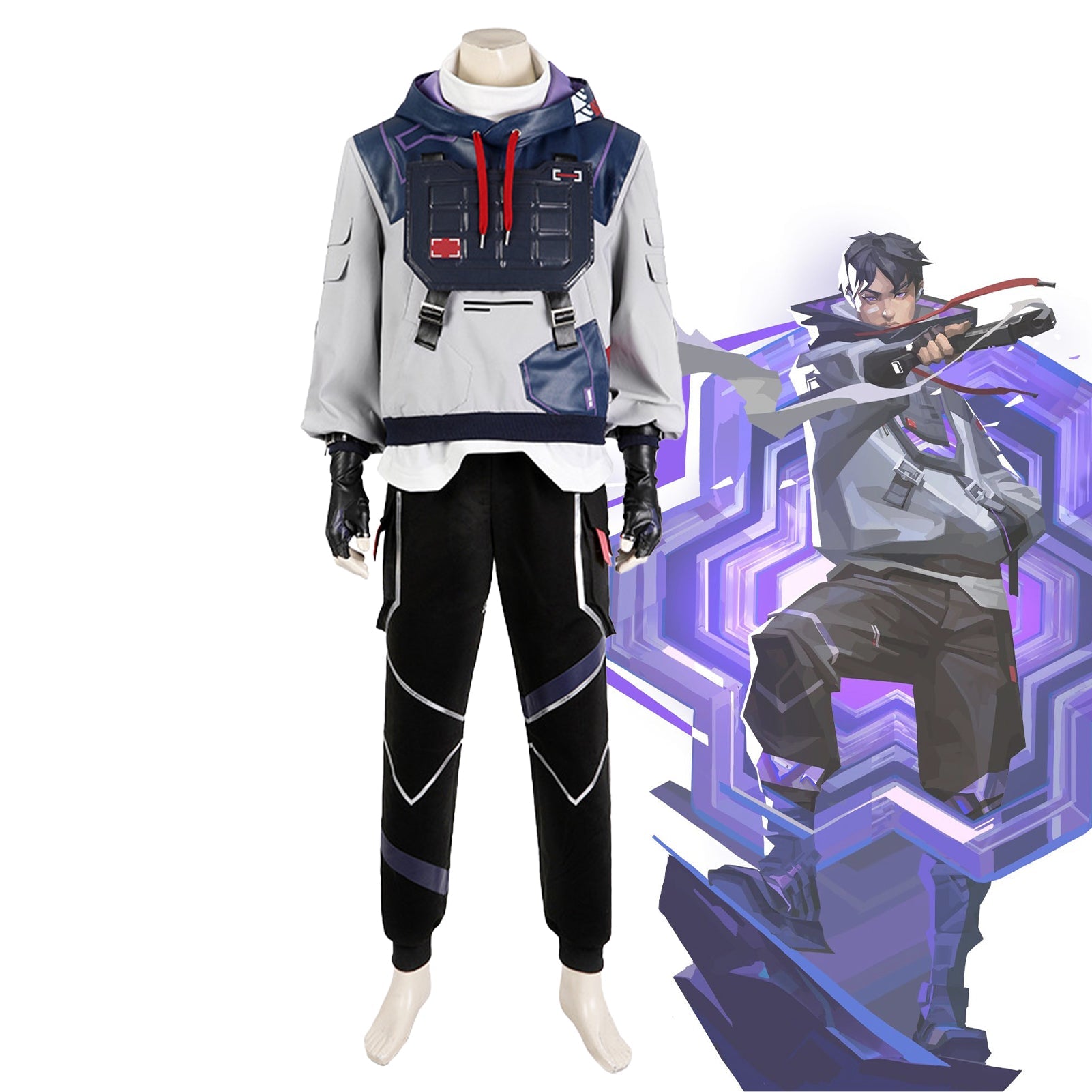 Valorant Iso Costume Jett Cosplay Game Suit, Full Set Outfit for Anime Fans and Gaming Conventions - Coscosmos