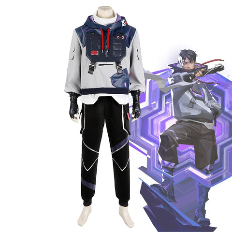 Valorant Iso Costume Jett Cosplay Game Suit, Full Set Outfit for Anime Fans and Gaming Conventions - Coscosmos