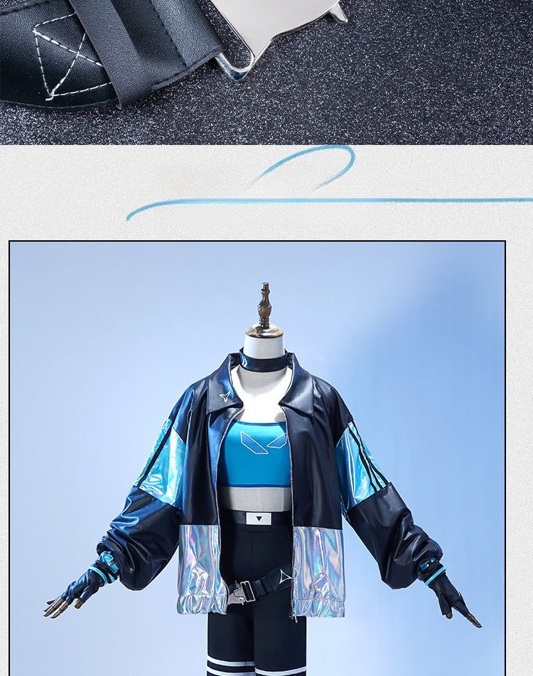 Valorant Jett Cosplay Full Set - Complete Premium Costume with Jacket & Pants - Coscosmos