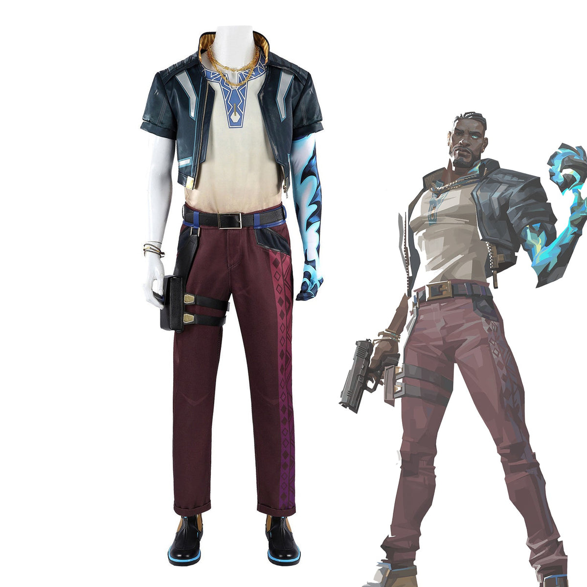 Valorant Jett “Reckoning” Cosplay Costume – Full Set for Conventions, Photoshoots & Roleplay - Coscosmos