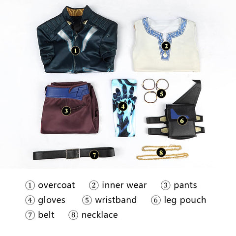 Valorant Jett “Reckoning” Cosplay Costume – Full Set for Conventions, Photoshoots & Roleplay - Coscosmos