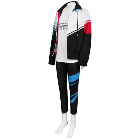 Valorant Jett Windbreaker Streetwear Cosplay Set – Premium Jacket, Pants, and Gloves for Game Fans, Cosplayers, and Urban Fashion Enthusiasts - Coscosmos