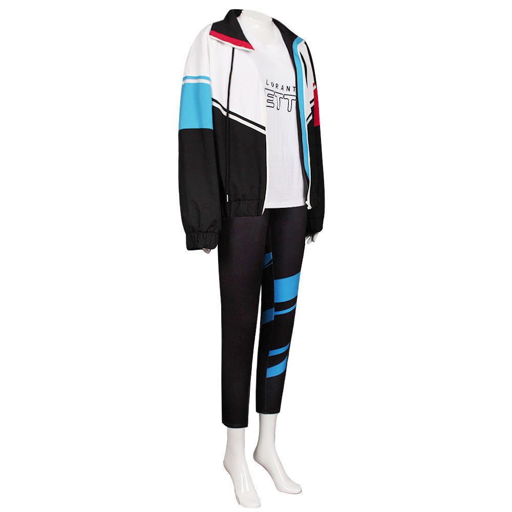 Valorant Jett Windbreaker Streetwear Cosplay Set – Premium Jacket, Pants, and Gloves for Game Fans, Cosplayers, and Urban Fashion Enthusiasts - Coscosmos