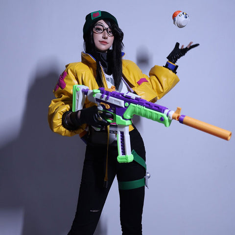 Valorant Killjoy Sentinel Halloween Cosplay Costume – Full Gothic Set for Cosplayers, Gamers, and Halloween Events - Coscosmos