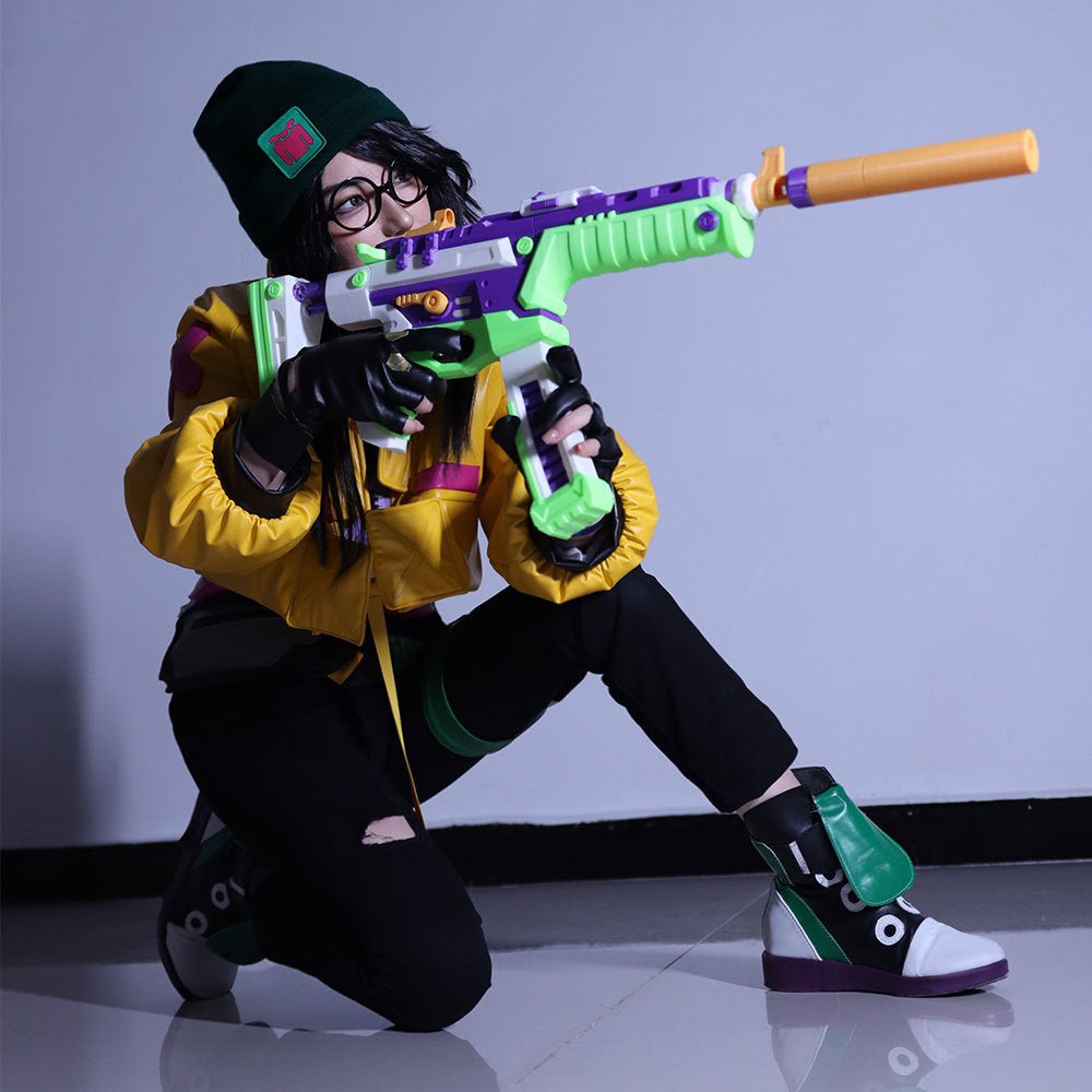 Valorant Killjoy Sentinel Halloween Cosplay Costume – Full Gothic Set for Cosplayers, Gamers, and Halloween Events - Coscosmos