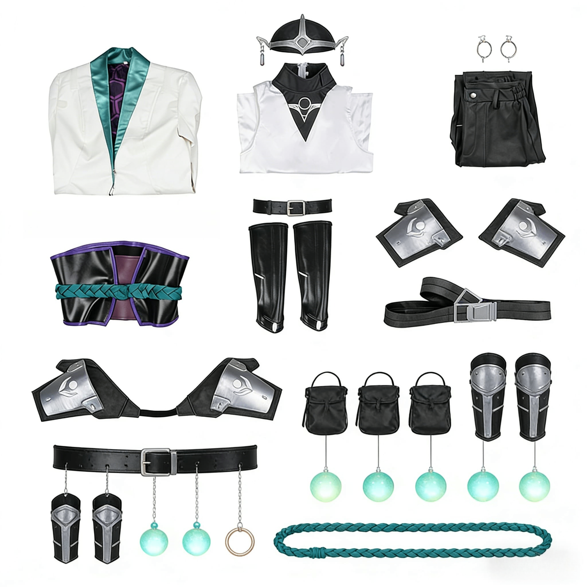 Valorant Sage Cosplay Costume – Premium Game - Inspired Cosplay Outfit for Men, Anime - Style Halloween Outfit for Fans - Coscosmos