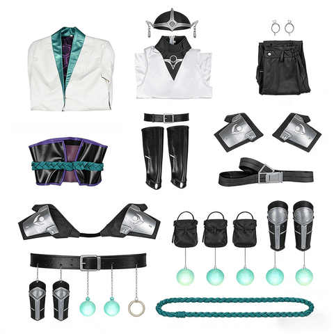 Valorant Sage Cosplay Costume – Premium Game - Inspired Cosplay Outfit for Men, Anime - Style Halloween Outfit for Fans - Coscosmos