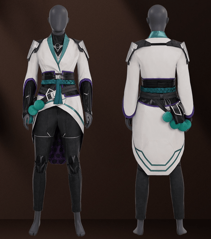 Valorant Sage Cosplay Costume – Premium Game - Inspired Cosplay Outfit for Men, Anime - Style Halloween Outfit for Fans - Coscosmos