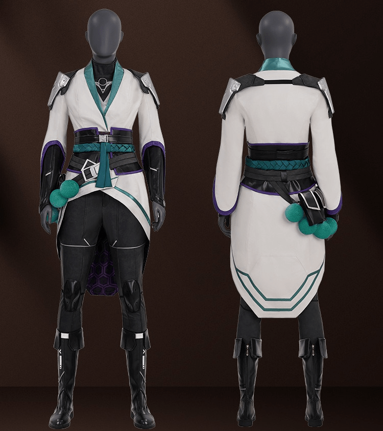 Valorant Sage Cosplay Costume – Premium Game - Inspired Cosplay Outfit for Men, Anime - Style Halloween Outfit for Fans - Coscosmos