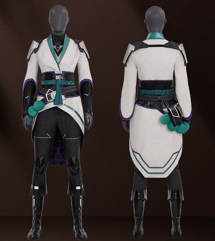 Valorant Sage Cosplay Costume – Premium Game - Inspired Cosplay Outfit for Men, Anime - Style Halloween Outfit for Fans - Coscosmos