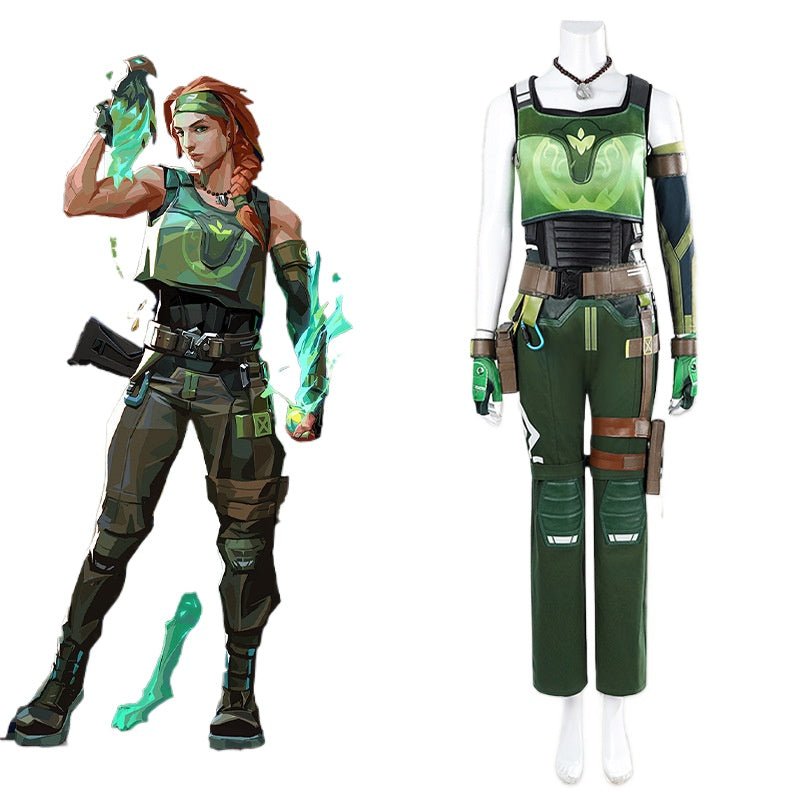 VALORANT Skye Cosplay Costume Full Outfit Set - Style Game Replica - Coscosmos