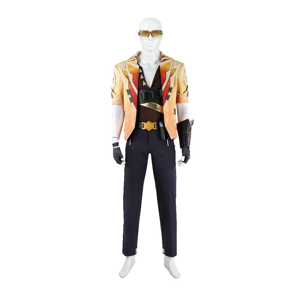 Valorant Tejo Cosplay Costume - Fearless Contract Titan Fox Tejo Game Outfit for Men - Coscosmos