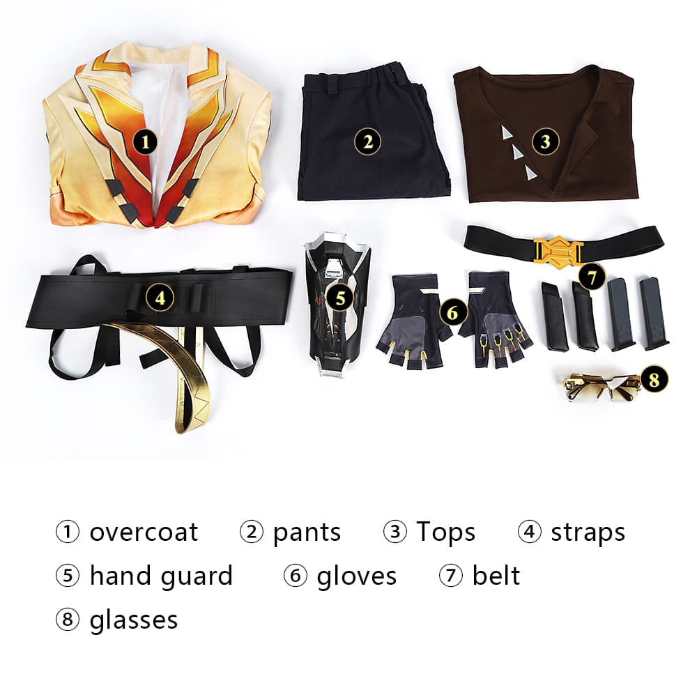Valorant Tejo Cosplay Costume - Fearless Contract Titan Fox Tejo Game Outfit for Men - Coscosmos