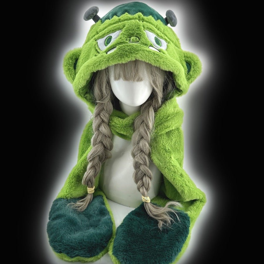 Vampire, Catgirl, Grim Reaper, Red Demon, Octopus, Zombie Whimsical Dark Y2K Cartoon Character Plush Winter Set - Coscosmos