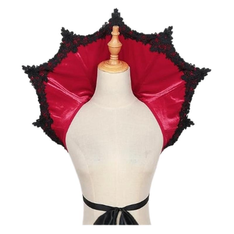 Velvet Victorian Gothic Vampire Cape for Women – Roleplay Elegance - Coscosmos
