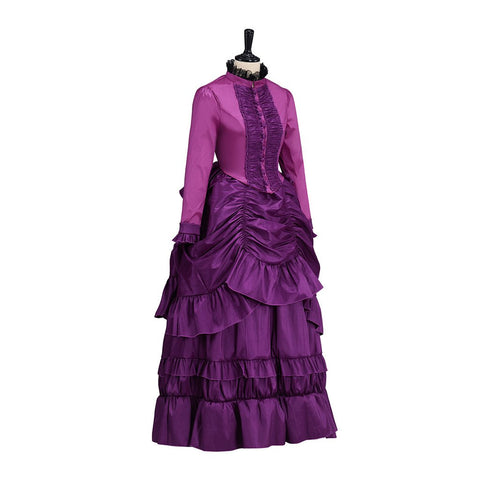 Victoria Rose Pink Cosplay Dress – Elegant & Detailed Costume for Women - Coscosmos