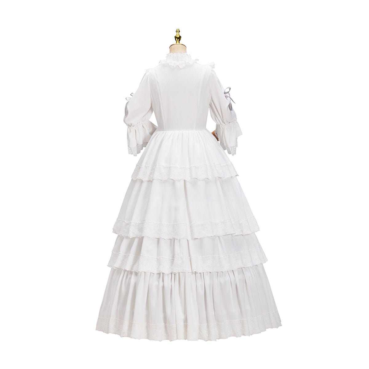 Victoria White Dress – Elegant Cosplay Costume for Anime Enthusiasts - Coscosmos