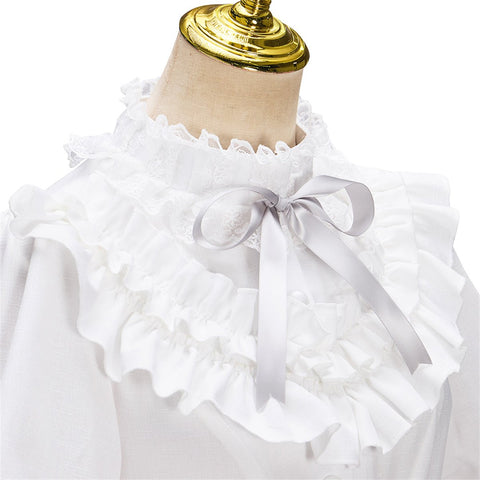 Victoria White Dress – Elegant Cosplay Costume for Anime Enthusiasts - Coscosmos