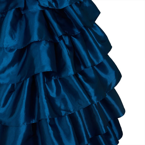 Victorian Maria Antonietta Blue Dress Daphne Dress Vintage Renaissance Ball Gown Historical Robe Queen - Coscosmos