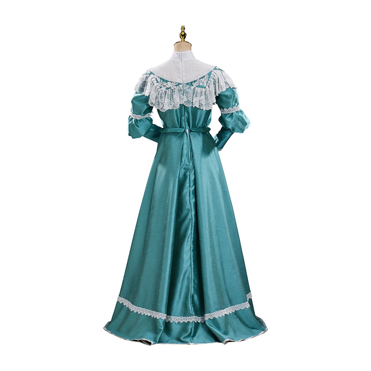 Victorian Off - Shoulder Green Dress - Elegant Cosplay Costume for Anime Enthusiasts - Coscosmos