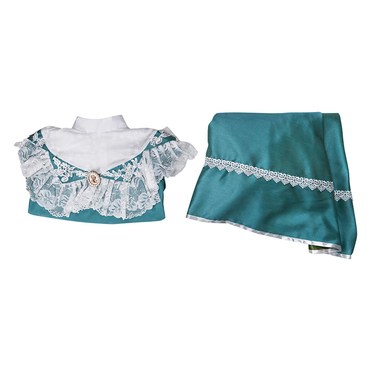 Victorian Off - Shoulder Green Dress - Elegant Cosplay Costume for Anime Enthusiasts - Coscosmos