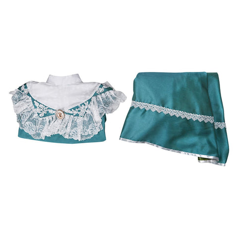 Victorian Off - Shoulder Green Dress - Elegant Cosplay Costume for Anime Enthusiasts - Coscosmos