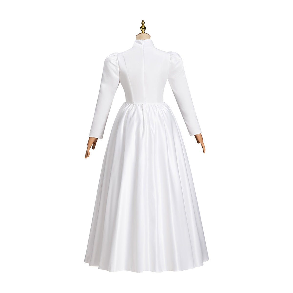 Victorian White Dress Cosplay Costume – Elegant Gothic Lolita Outfit For Renaissance Themes - Coscosmos