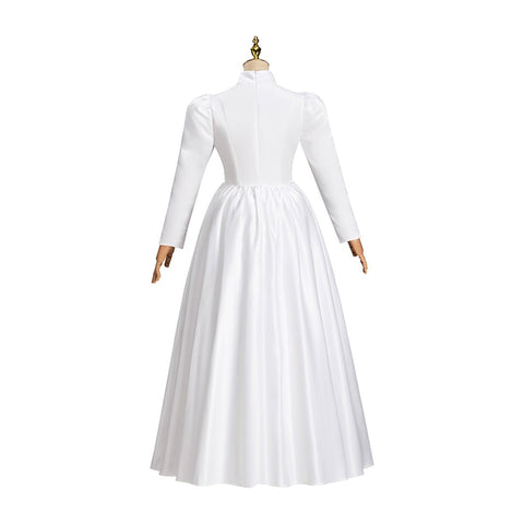 Victorian White Dress Cosplay Costume – Elegant Gothic Lolita Outfit For Renaissance Themes - Coscosmos