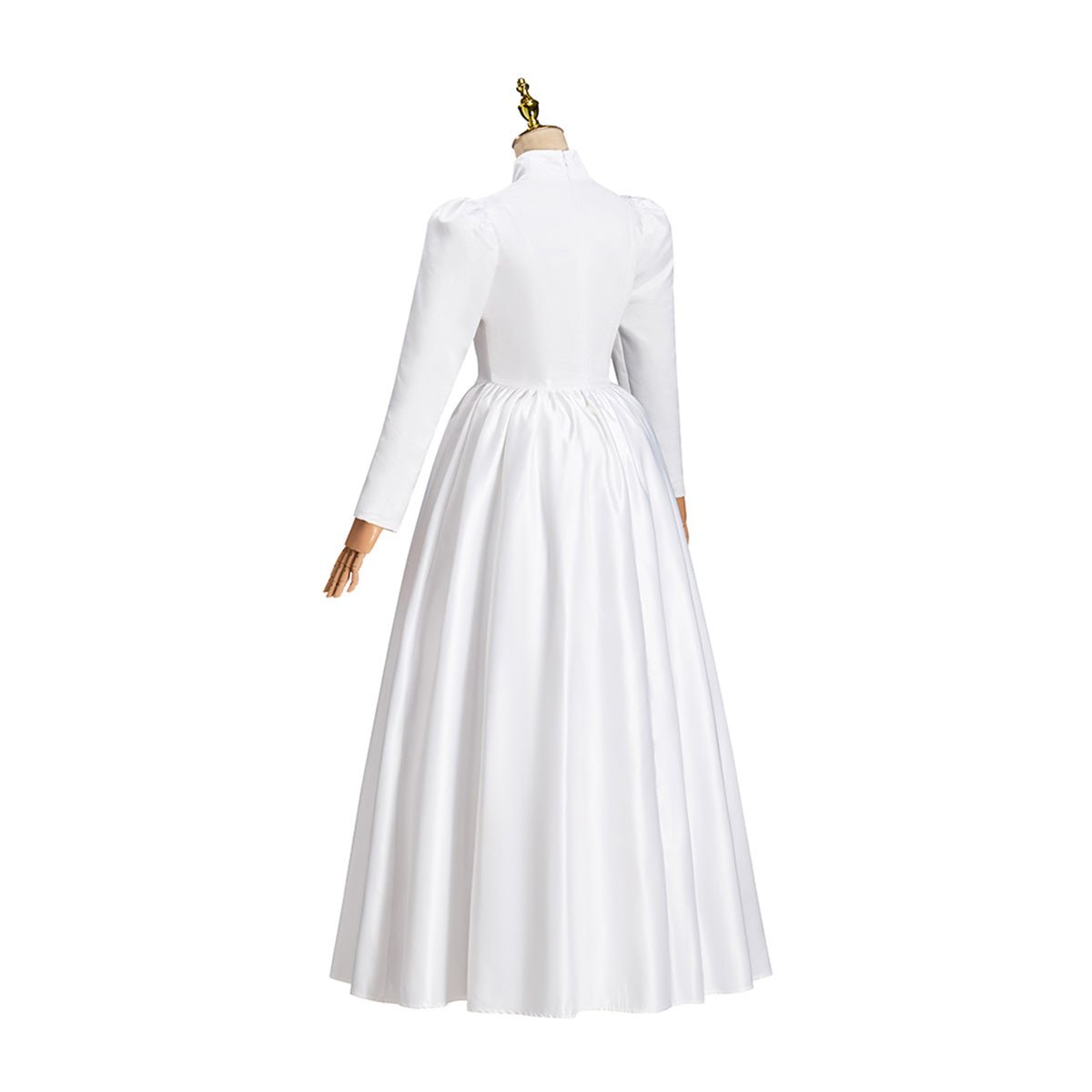Victorian White Dress Cosplay Costume – Elegant Gothic Lolita Outfit For Renaissance Themes - Coscosmos