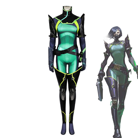Viper Cosplay Costume from Valorant Full Set Game Role - Play Suit for Fans and Gamers - Coscosmos