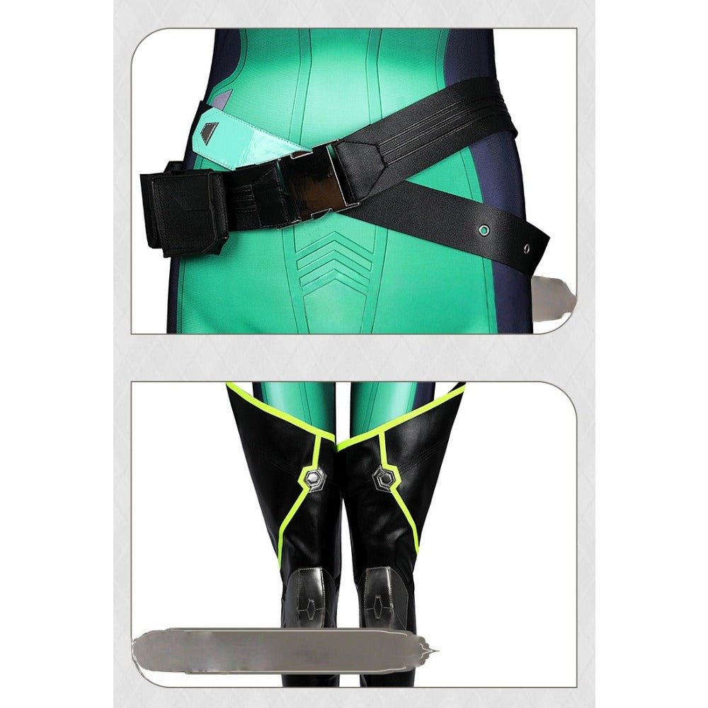 Viper Cosplay Costume from Valorant Full Set Game Role - Play Suit for Fans and Gamers - Coscosmos