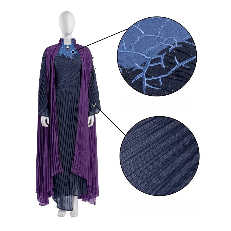 WandaVision Agatha Harkness Cosplay Costume, Scarlet Witch TV Show Outfit for Women - Coscosmos