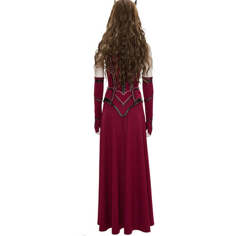 WandaVision Scarlet Witch Wanda Maximoff Second Version Cosplay Costume - Coscosmos