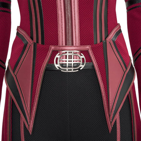 WandaVision Scarlet Witch Wanda Maximoff Second Version Cosplay Costume - Coscosmos