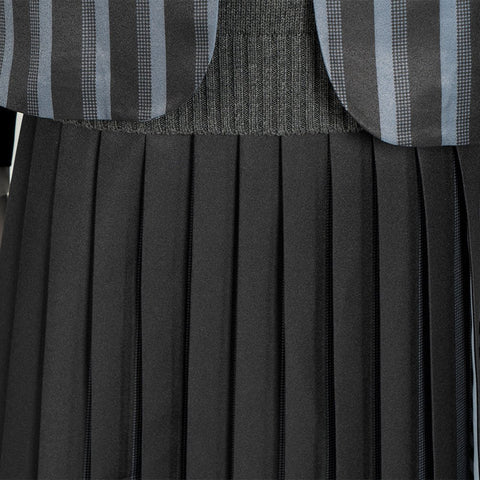 Wednesday Addams Girls Cosplay School Uniform 5 - Piece Set for Halloween and Party - Coscosmos