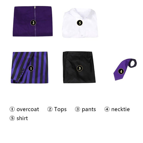 Wednesday Addams Xavier Thorpe Ajax Petropolus Cosplay Costume Halloween Outfit - Coscosmos