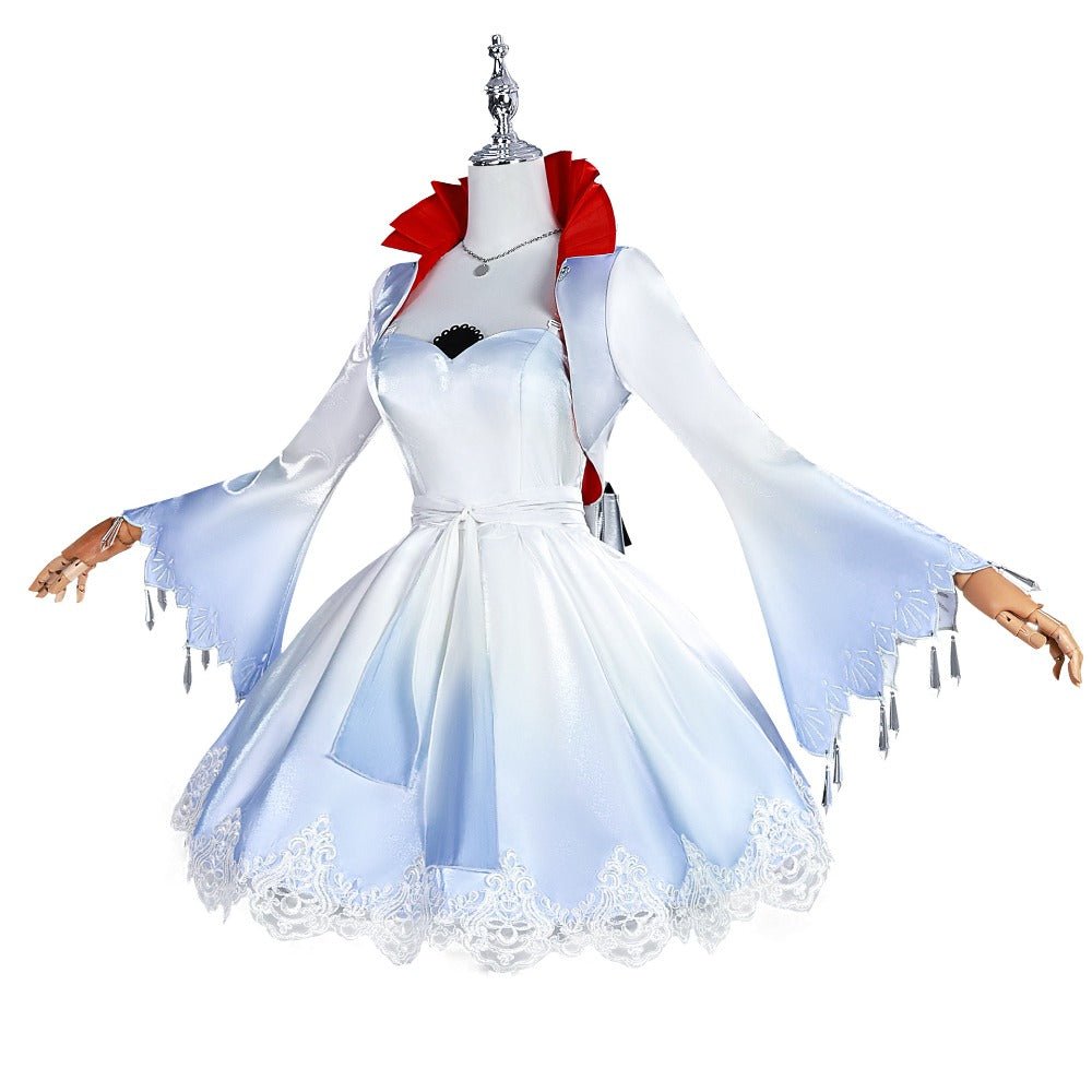 Weiss Schnee Cosplay Costume – RWBY Anime Four - Color Battle Outfit - Coscosmos