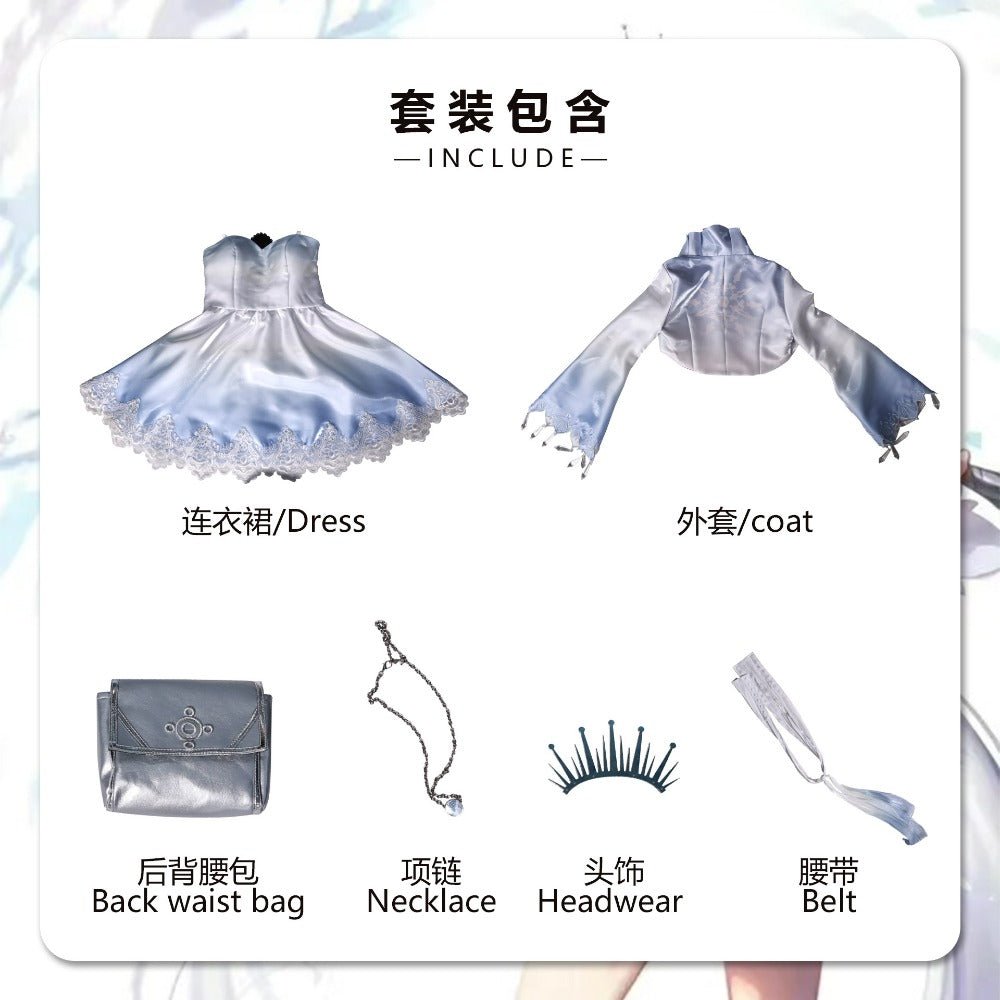 Weiss Schnee Cosplay Costume – RWBY Anime Four - Color Battle Outfit - Coscosmos