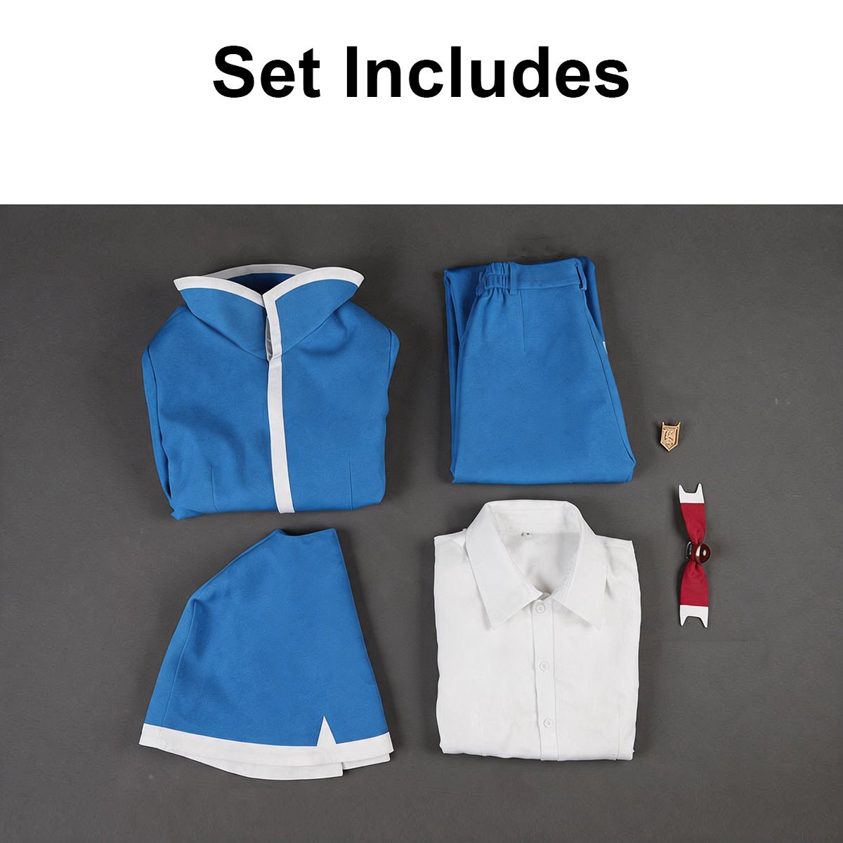 Welcome to Demon School! Iruma - kun Suzuki Iruma Demon School Uniform Cosplay Costume Full Set - Coscosmos