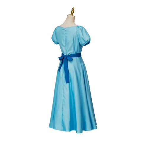 Wendy Darling Blue Princess Dress - Peter Pan Inspired Wendy Outfit for Halloween Cosplay & Carnival - Coscosmos