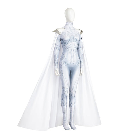 What If Season 2 Halloween Cosplay Hela White Magic Dress Bodysuit Costume Set - Coscosmos