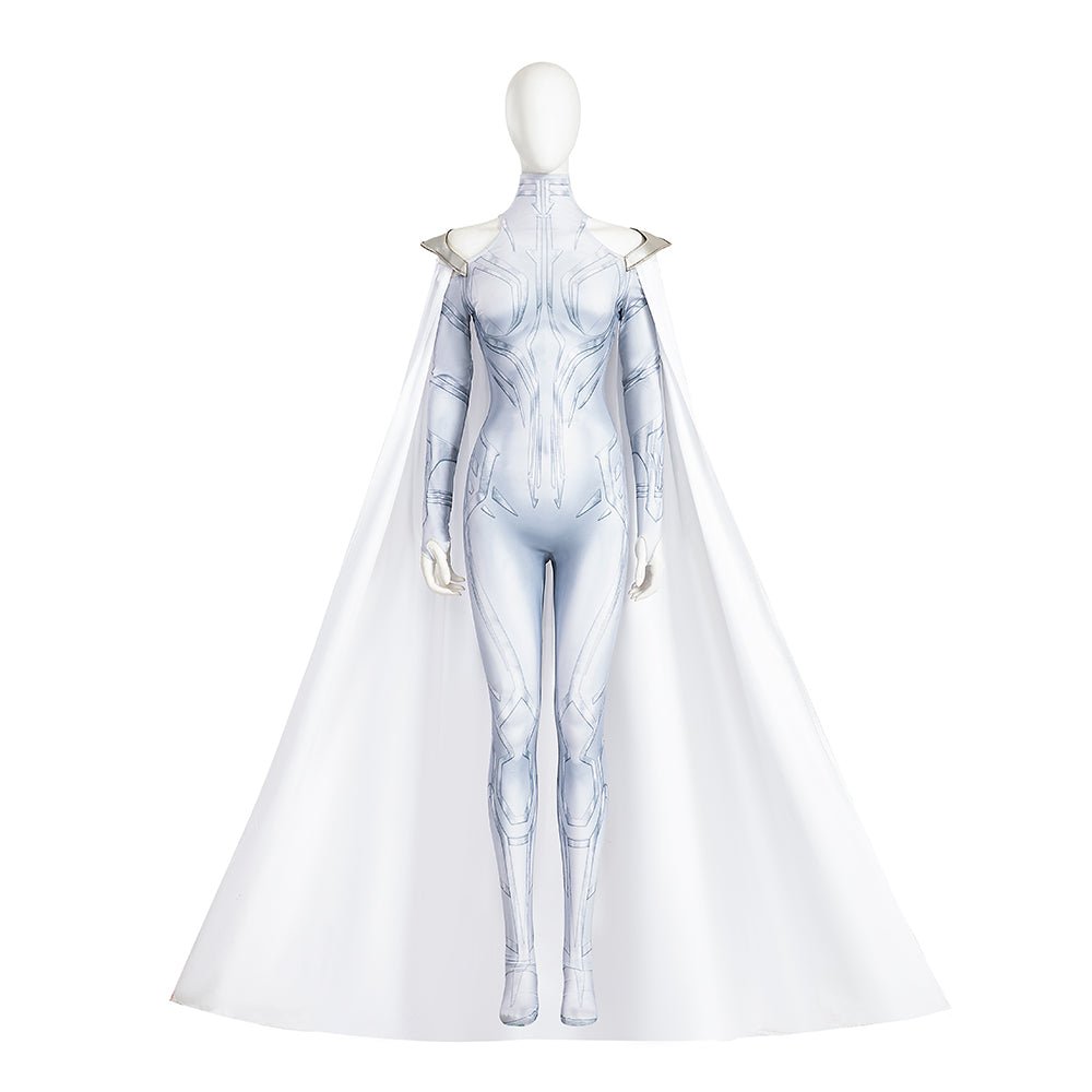 What If Season 2 Halloween Cosplay Hela White Magic Dress Bodysuit Costume Set - Coscosmos