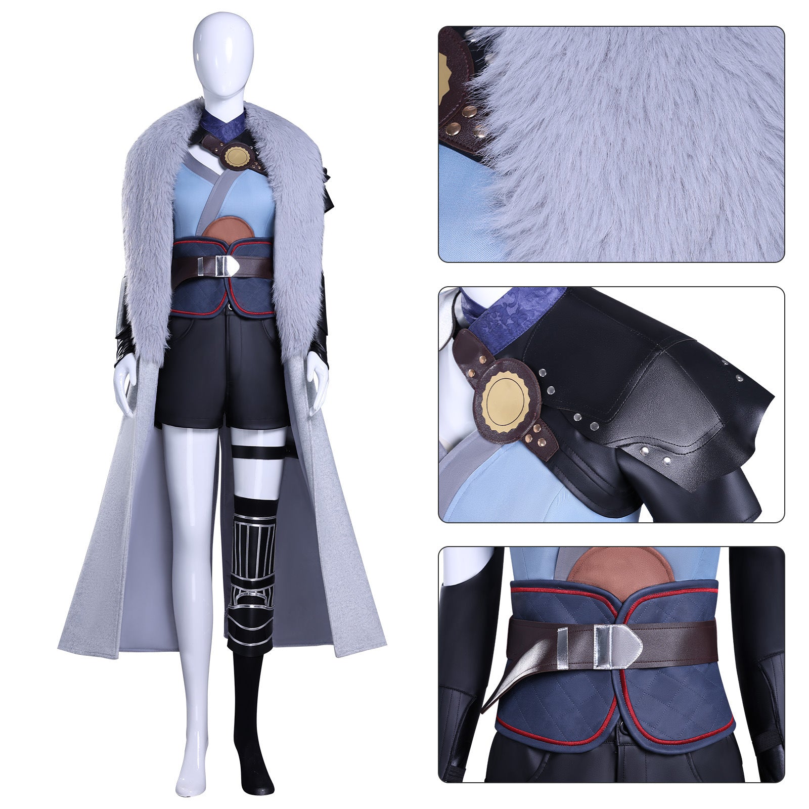 White Moon Kui Cosplay Costume from Dawn of the Future Season 2 - Coscosmos