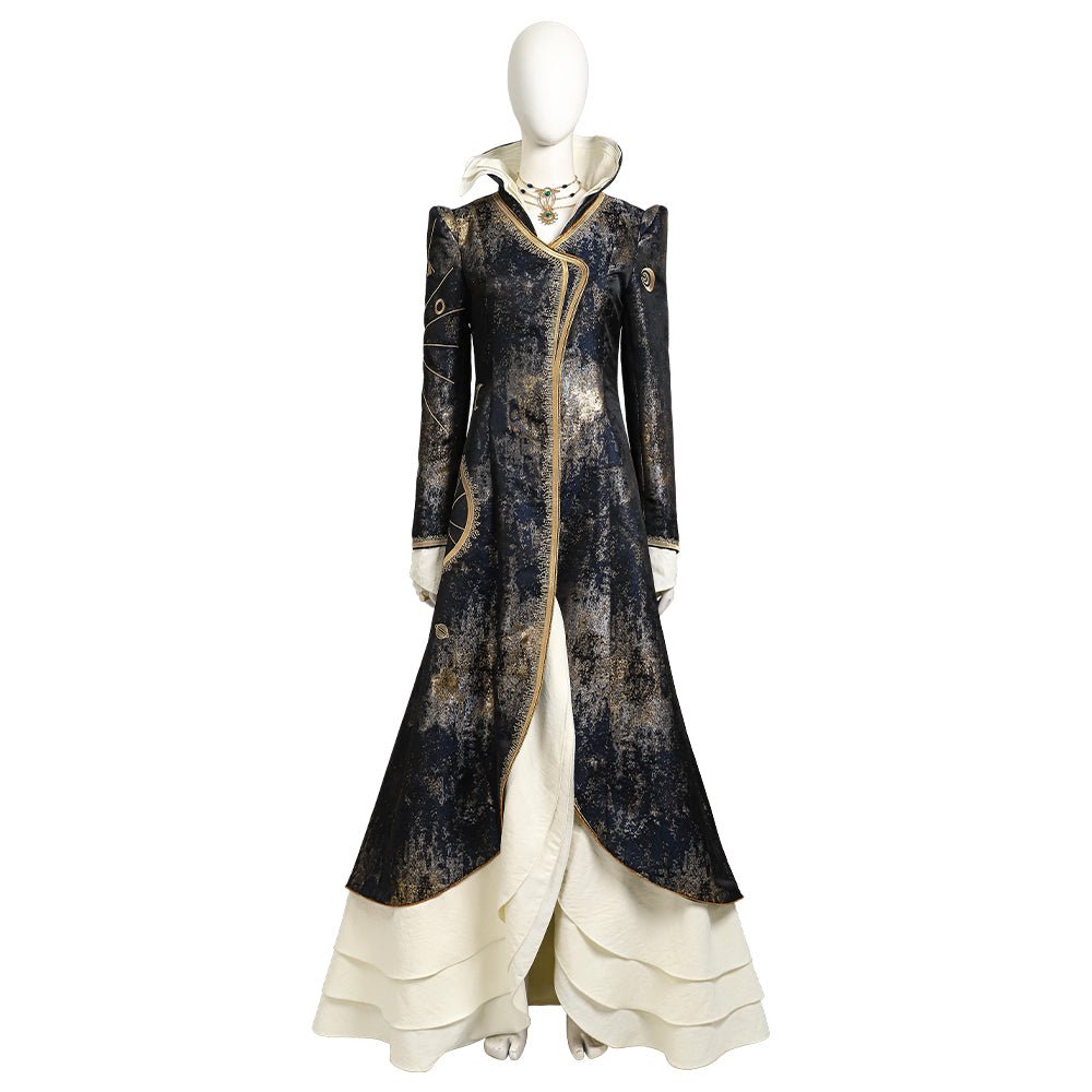 Wicked Movie Madame Morrible Embroidered Cosplay Costume Full Set for Adults - Coscosmos