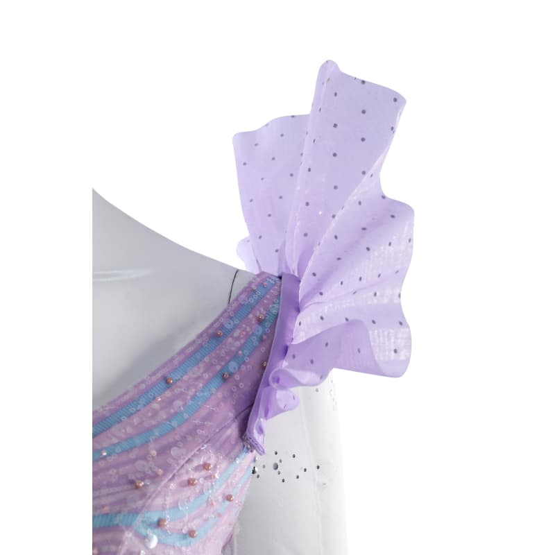 Wicked the Musical Glinda Pink Purple Ombre Costume Elegant Fantasy Gown - Coscosmos