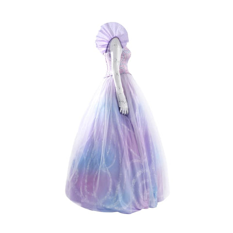 Wicked the Musical Glinda Pink Purple Ombre Costume Elegant Fantasy Gown - Coscosmos
